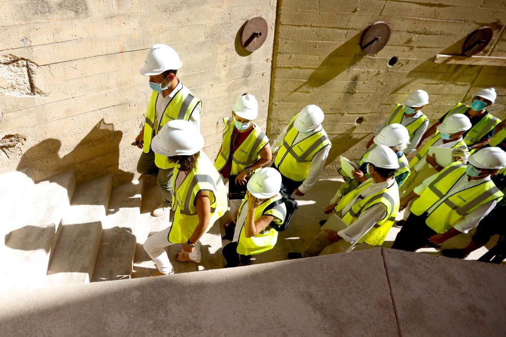 Visita a las obras del Parador de Turismo de Ibiza