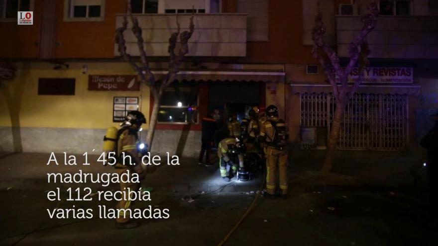 Sobresalto en San Antón por el incendio de un restaurante