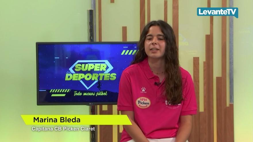 La jugadora del CB Picken Claret, Marina Bleda, protagonista en Levante TV