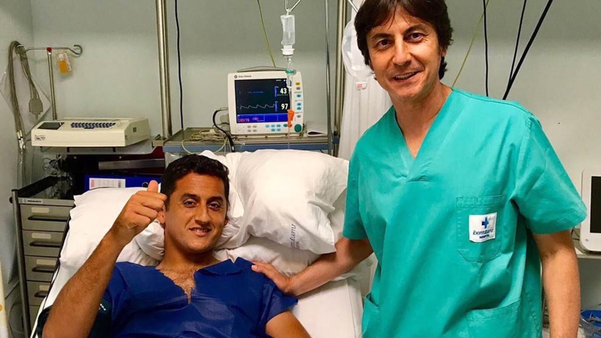 Nicolás Almagro fue operado con éxito de su rodilla izquierda