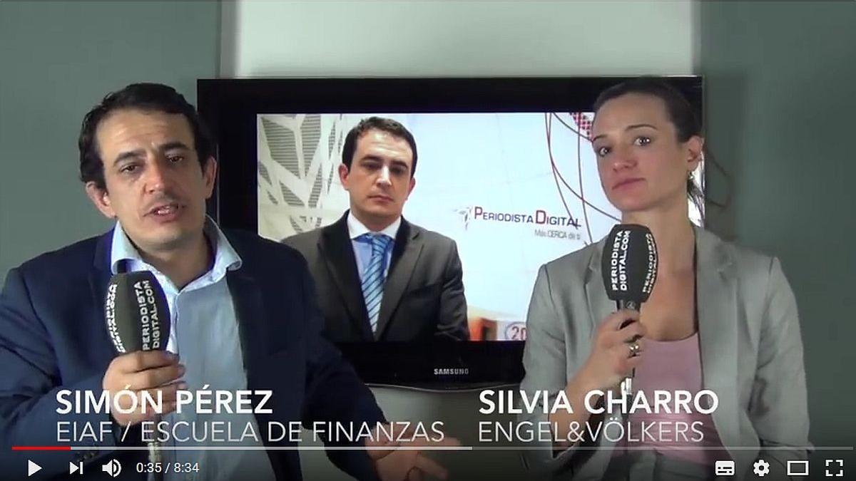 Simón Pérez y Silvia Charro, en el vídeo