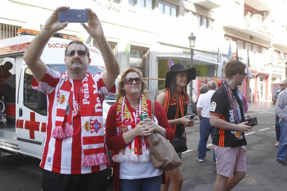 Pitos y cervezas antes del Valencia - Sporting