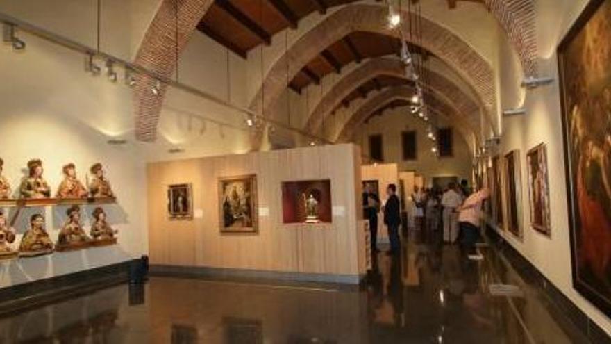 Vista general de las instalaciones y las obras en la Sala d&#039;Hòmens del antiguo hospital de Sant Marc.