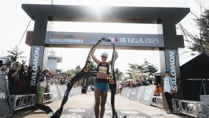 Sara Alonso gan la primera prueba del a?o de las Golden Trail en Kobe