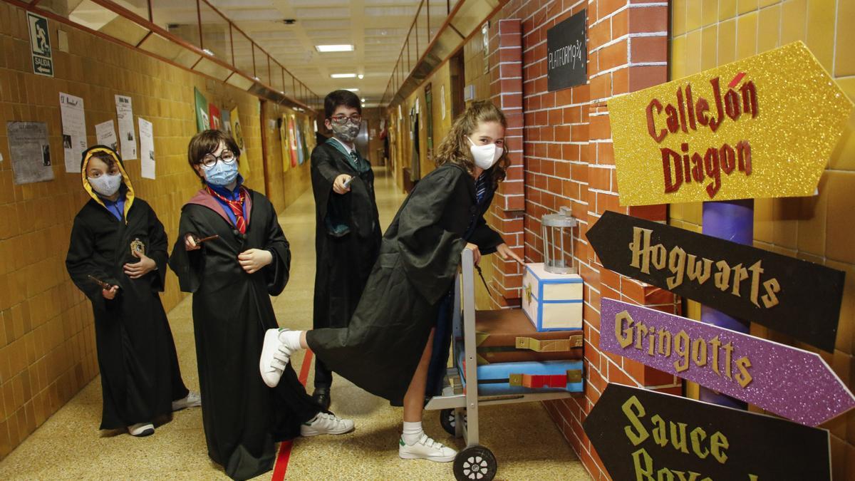 Una actividad de Harry Potter con alumnos de Primaria.