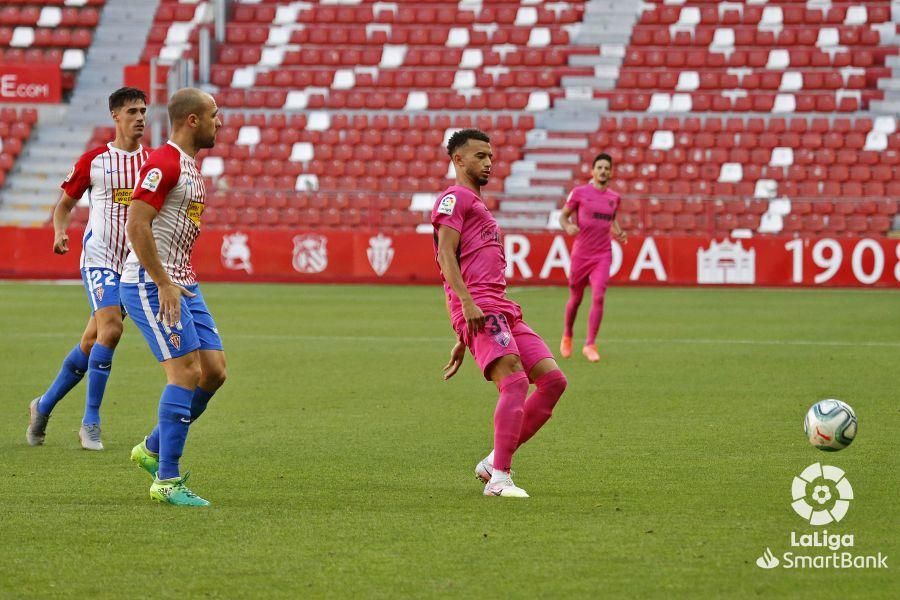 Partido del Sporting y el Málaga CF de la Liga SmartBank.