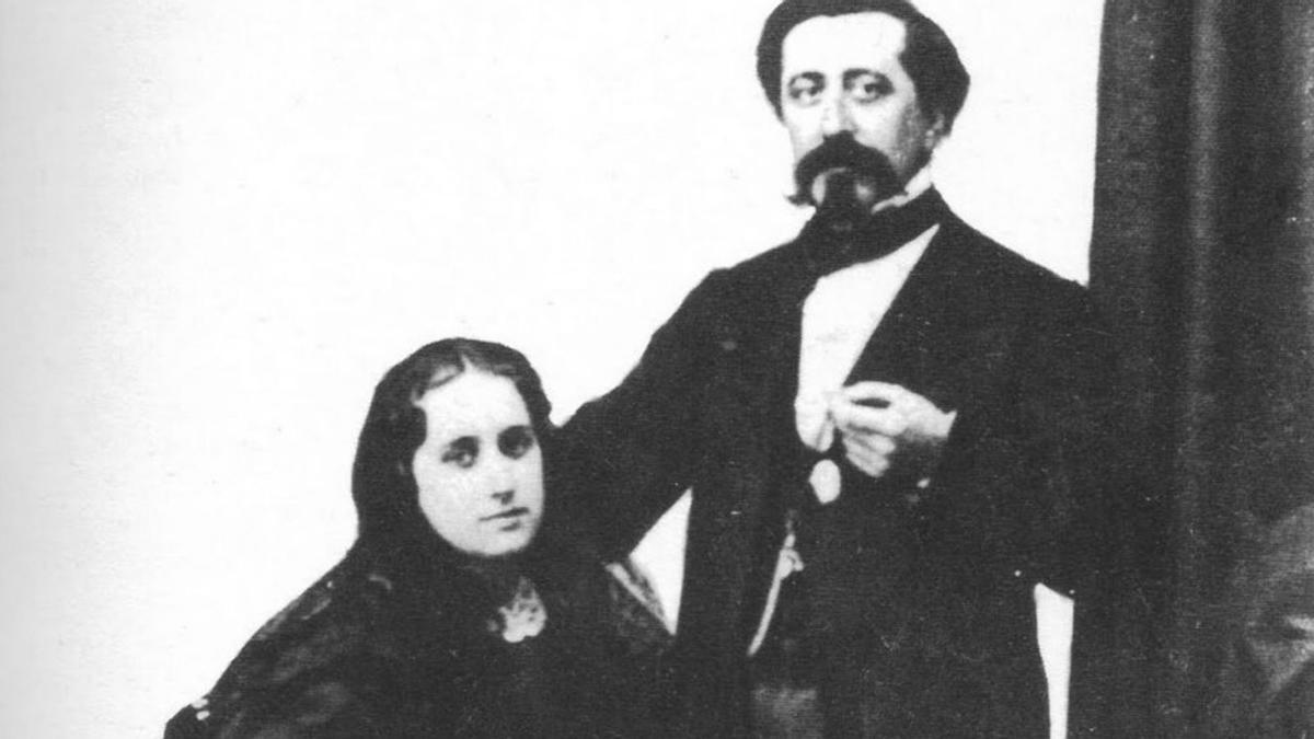 Marcial del Adalid y su esposa, Fanny Garrido. | LOC