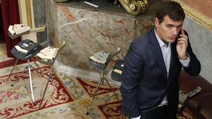 Rivera demana a Rajoy que activi el 155 i eviti el ’xantatge’ de Puigdemont.