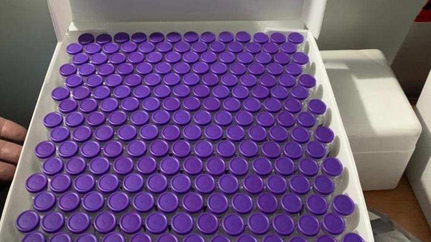 Una partida de vacunas contra el coronavirus.