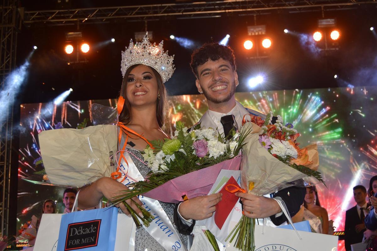 Noa Sánchez y Carlos Ortega fueron elegidos Reina y Míster de la Feria de San Juan 2022.