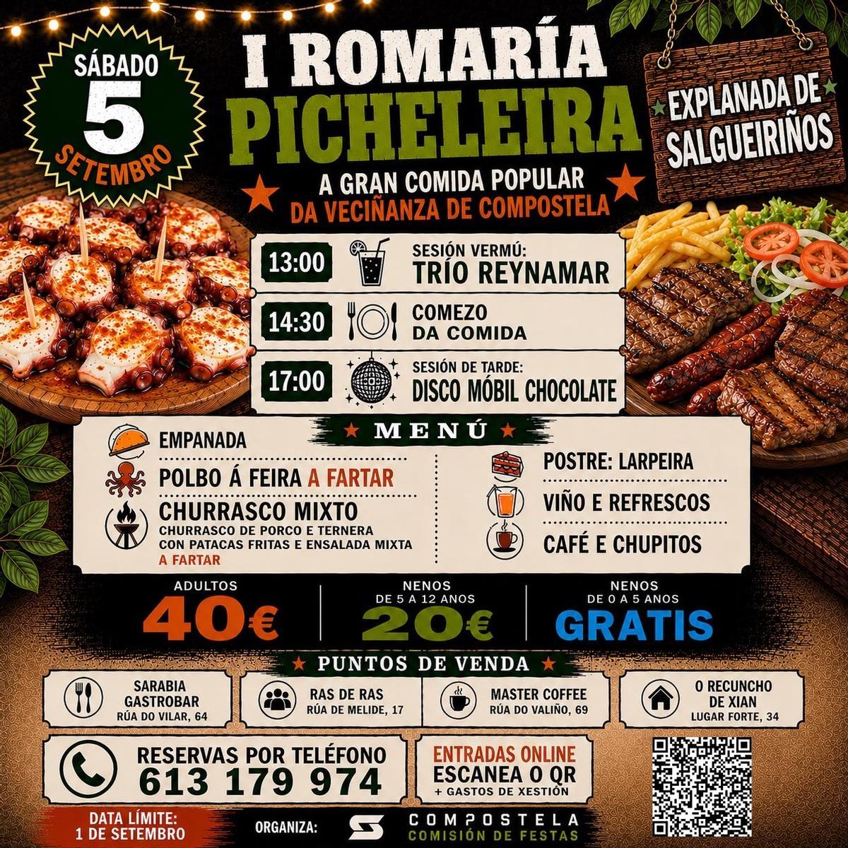 Cartel de la I Romaría Picheleira