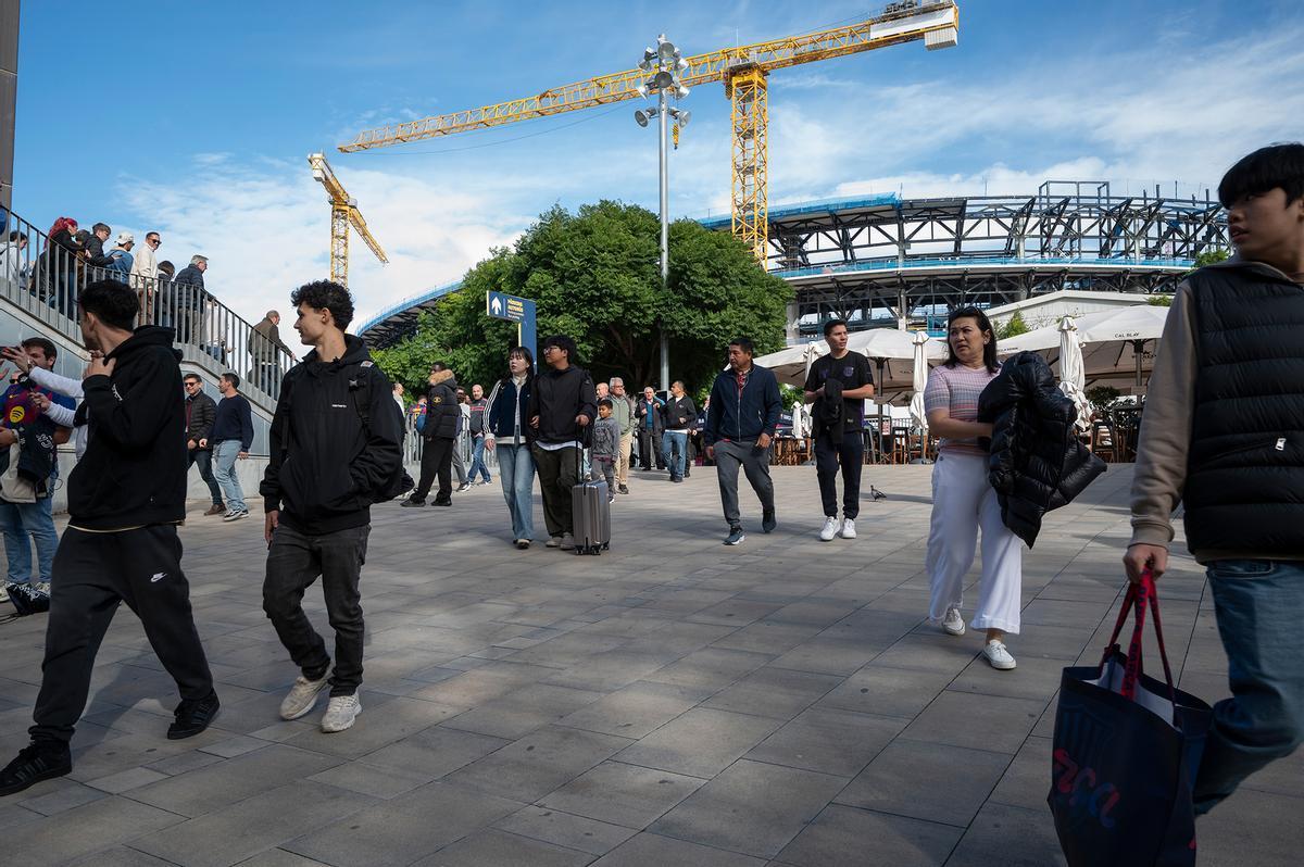 Primer entreno del Barça en el renovado Camp Nou