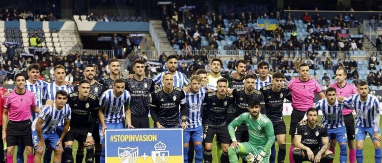 Imagen del Málaga CF-Ponferradina celebrado en La Rosaleda.