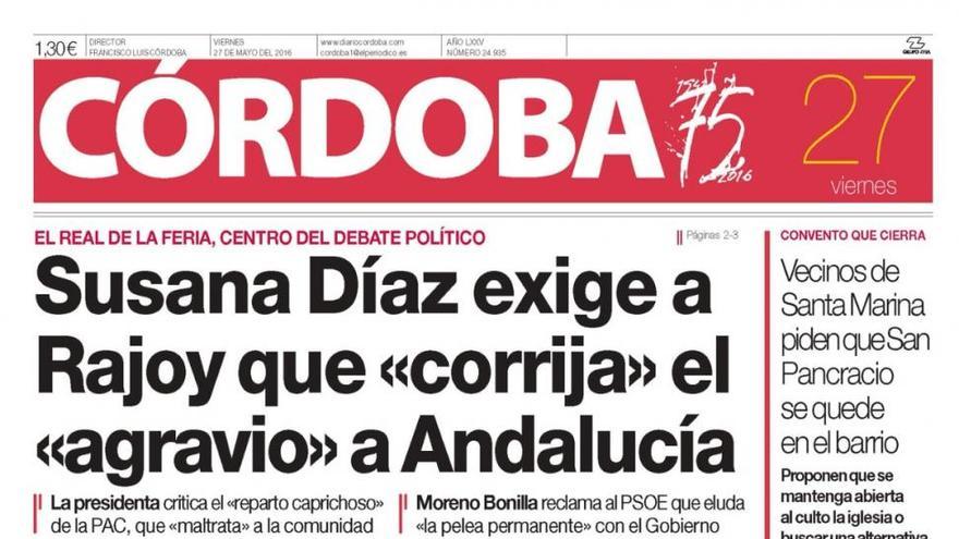 La portada de CÓRDOBA