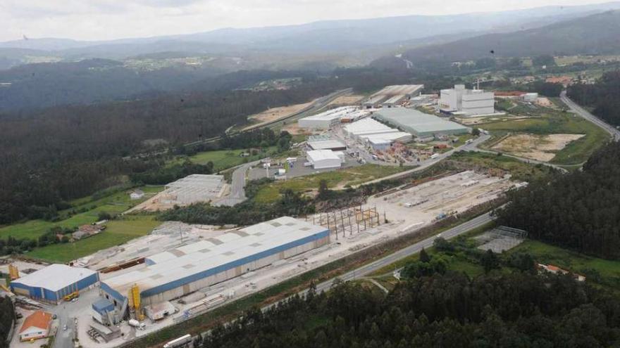 Vista aérea del polígono de Coirós.