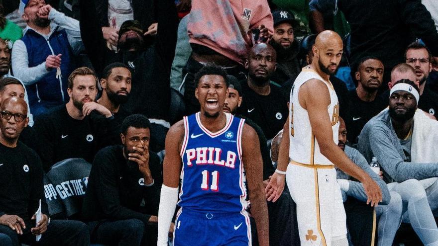 Los Sixers vencen a Celtics en un partido muy ajustado