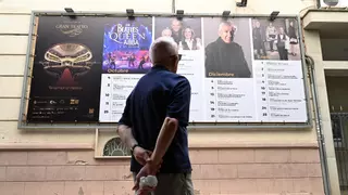 José Sacristán, Lola Herrera y Nuria Fergó en el Gran Teatro de Elche