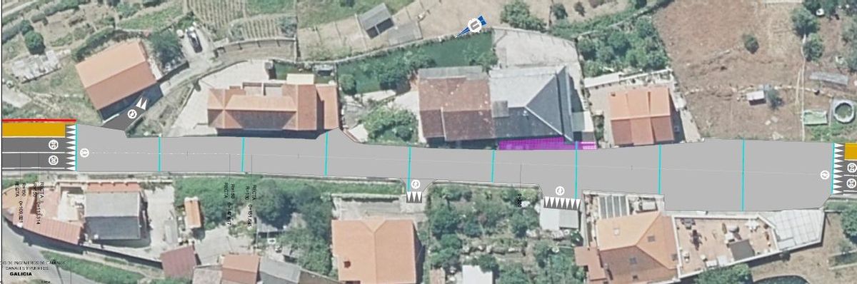 La primera de las zonas de coexistencia previstas, a la altura del Bar Puri.