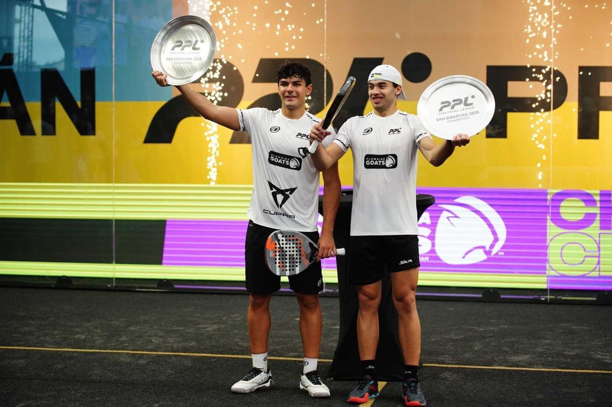 Cardona y Augsburger, felices con sus trofeos