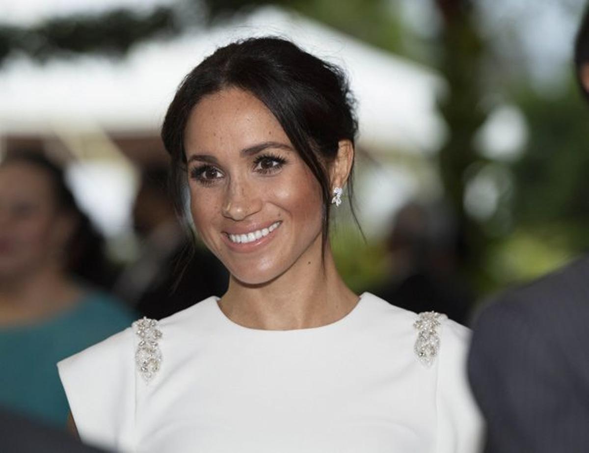 Meghan no perdió la sonrisa ni un momento