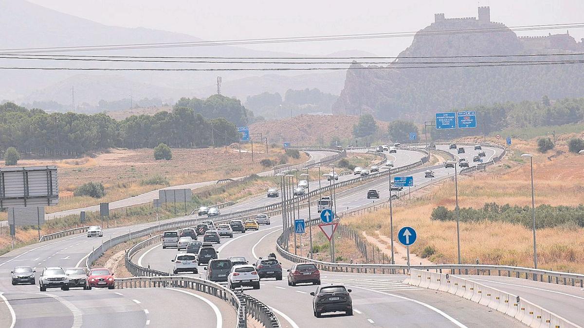 Imagen de la autovía A-31, carretera de entrada en Alicante de los vehículos procedentes de Madrid.