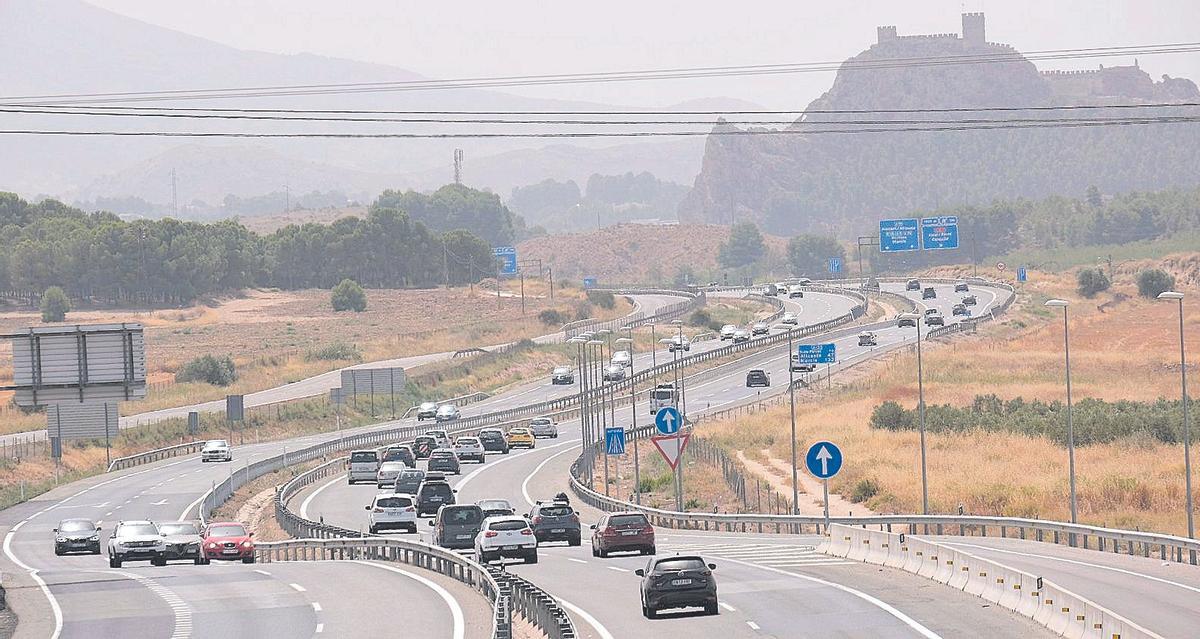 Imagen de la autovía A-31, carretera de entrada en Alicante de los vehículos procedentes de Madrid.