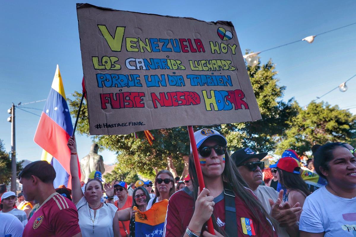 Manifestante en la movilización celebrada el pasado 17 de agosto.