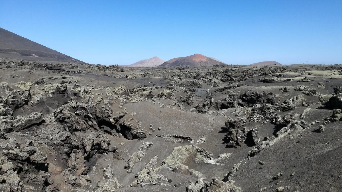 Lavas volcánicas en el Parque de Timanfaya