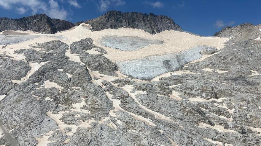 Rescate en el glaciar del Aneto.