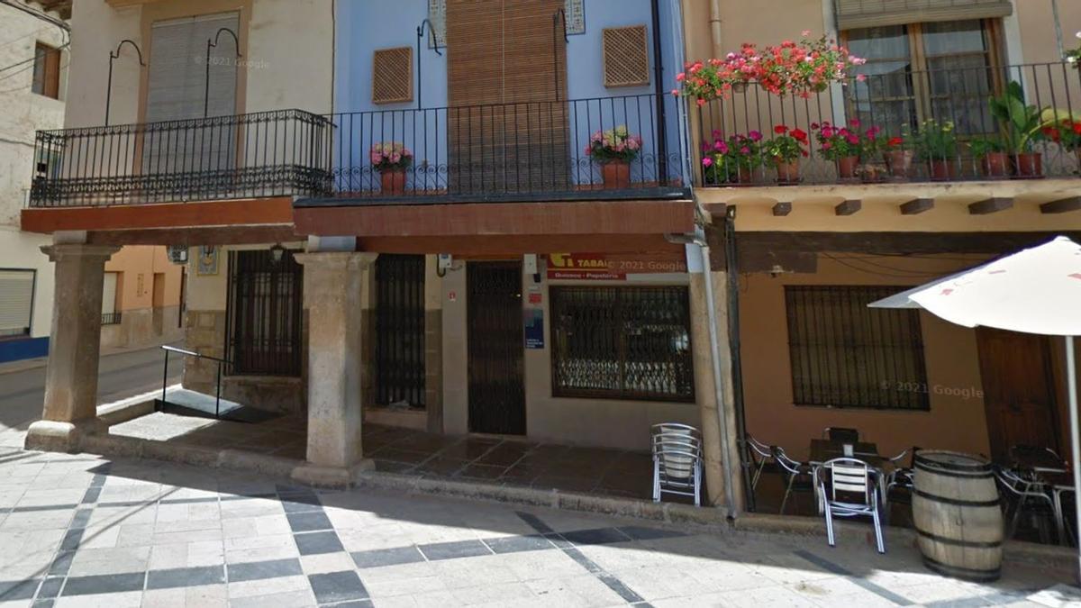 Imagen del despacho de Sant Mateu en el que se ha validado el boleto agraciado con casi 700.000 euros.