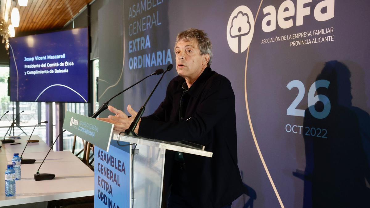 El responsable de la Fundación Baleària, Josep Vicent Mascarell.