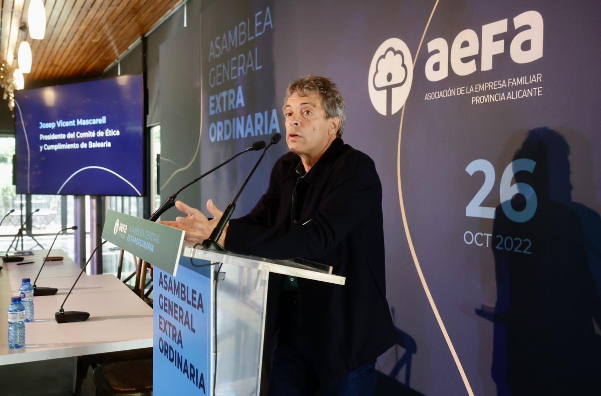 El responsable de la Fundación Baleària, Josep Vicent Mascarell.