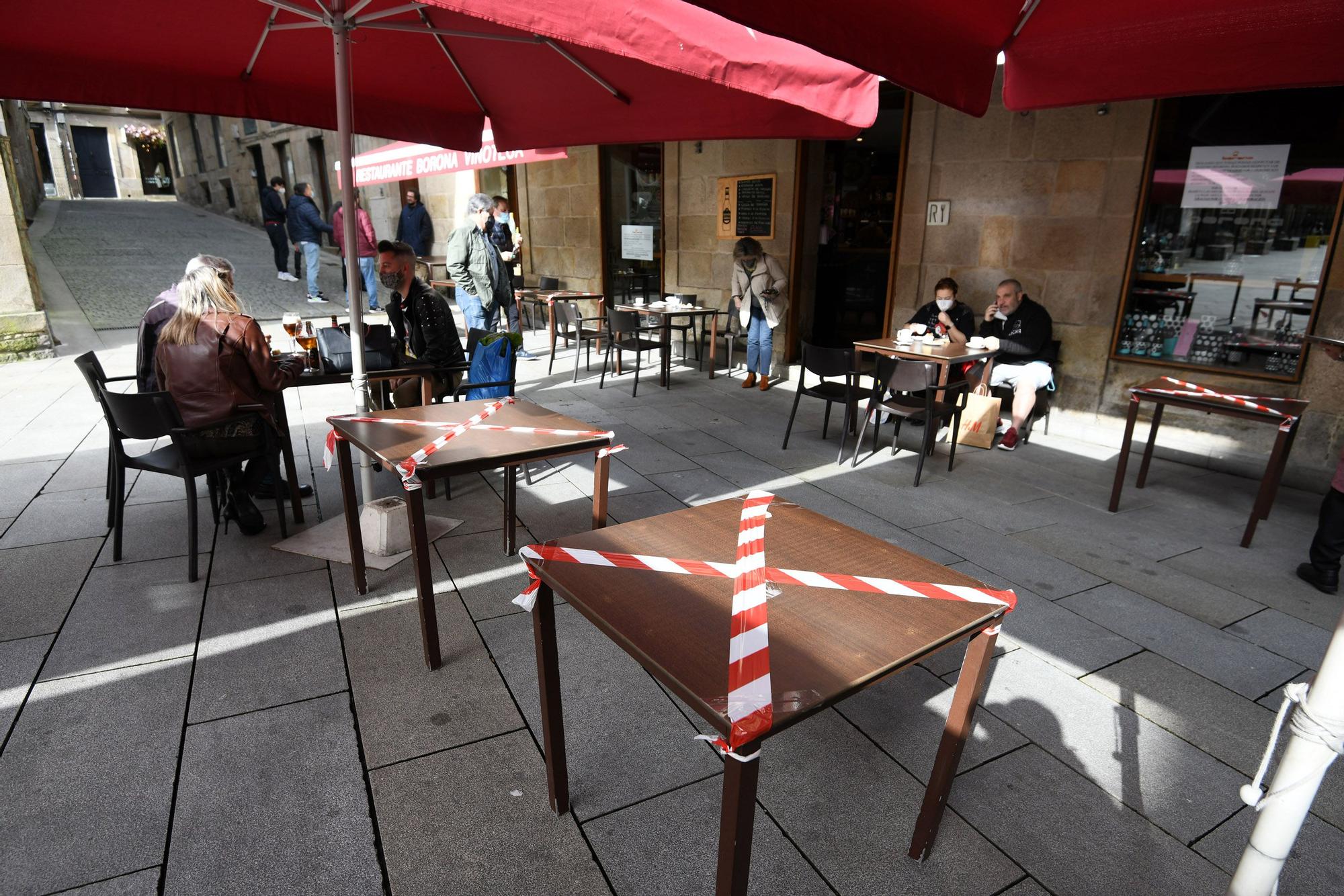 La hostelería de Pontevedra, con el vaso medio lleno