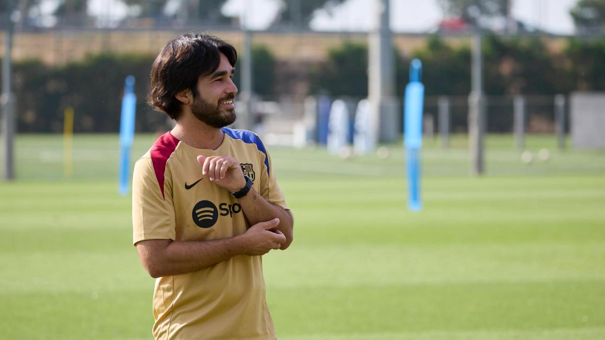 Entrenamiento de puertas abiertas a la prensa del Barça femenino