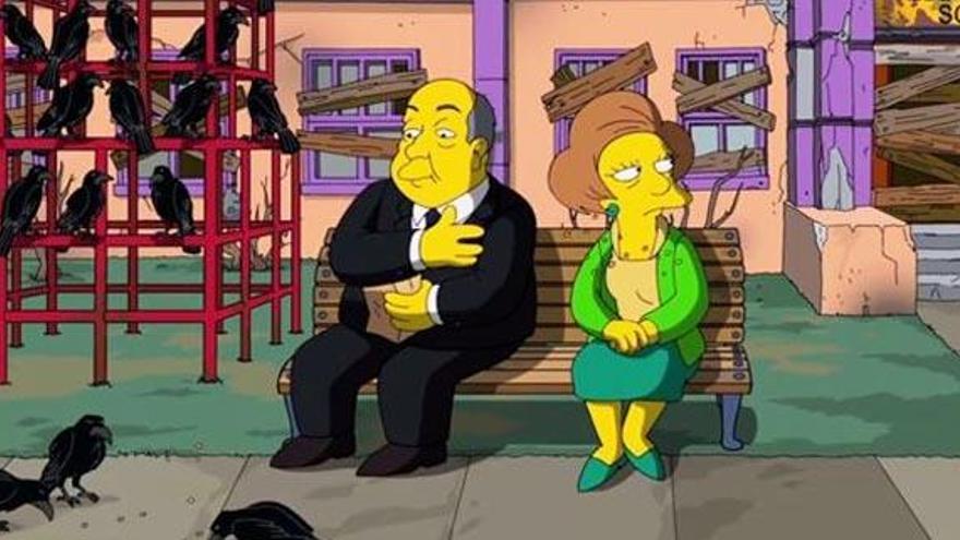 Alfred Hitchcock en &#039;Los Simpson&#039;.