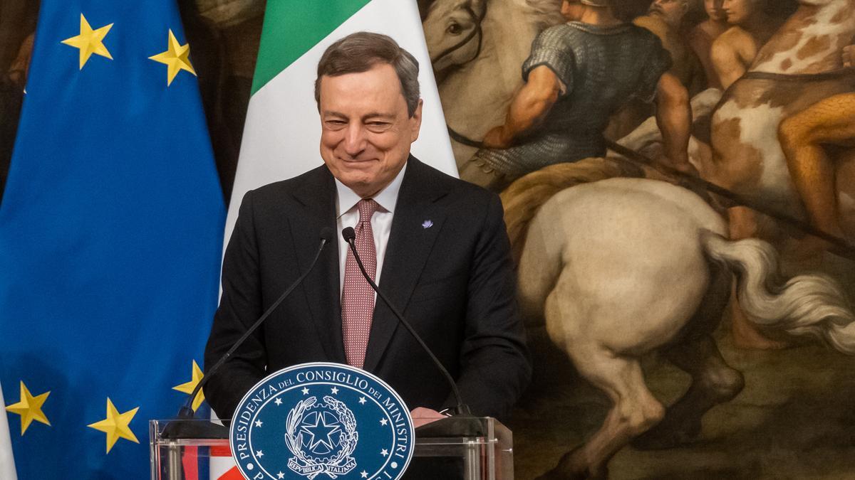 El primer ministro de Italia, Mario Draghi.