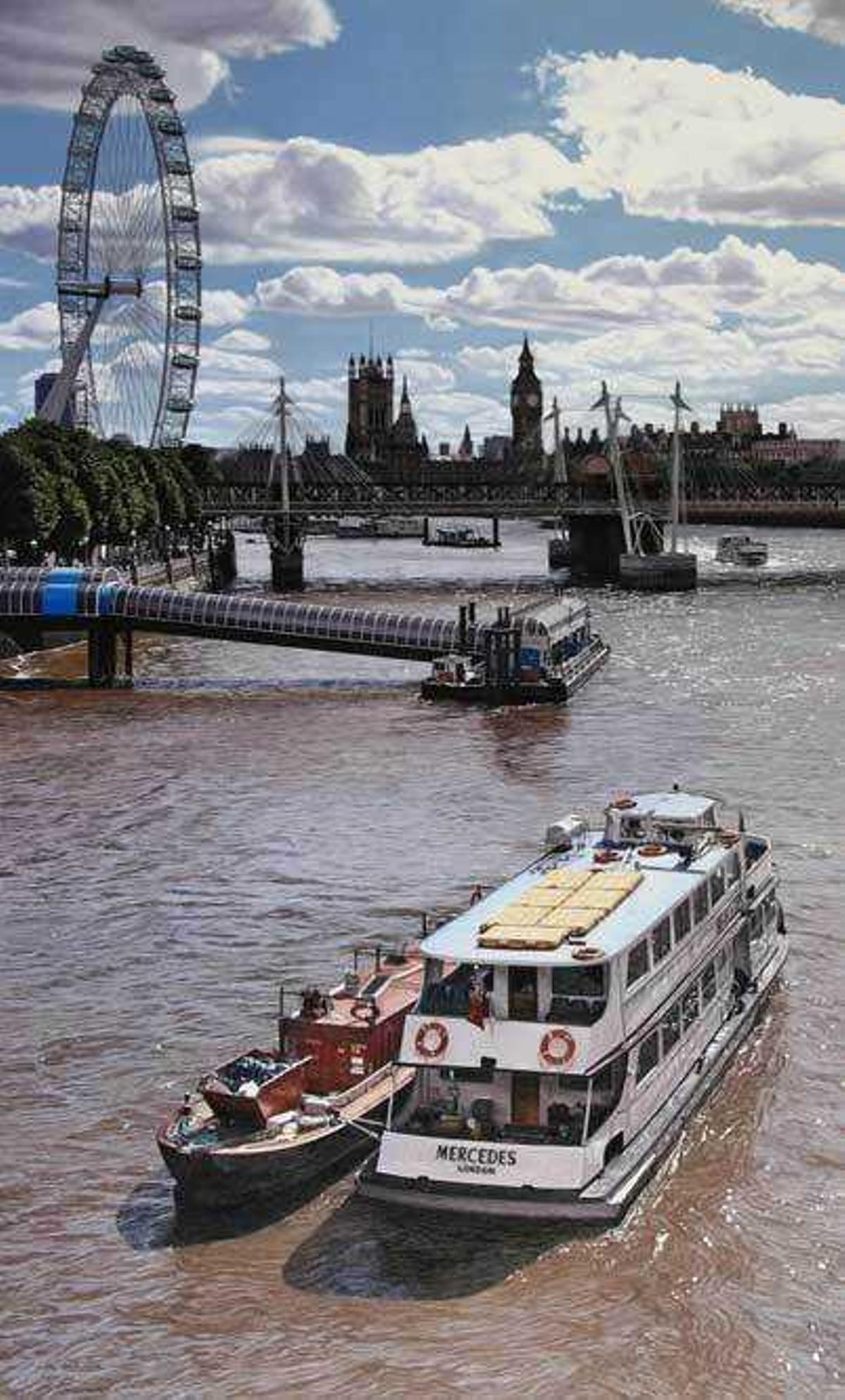El asturiano Daniel Cuervo expone dos de sus cuadros en Londres