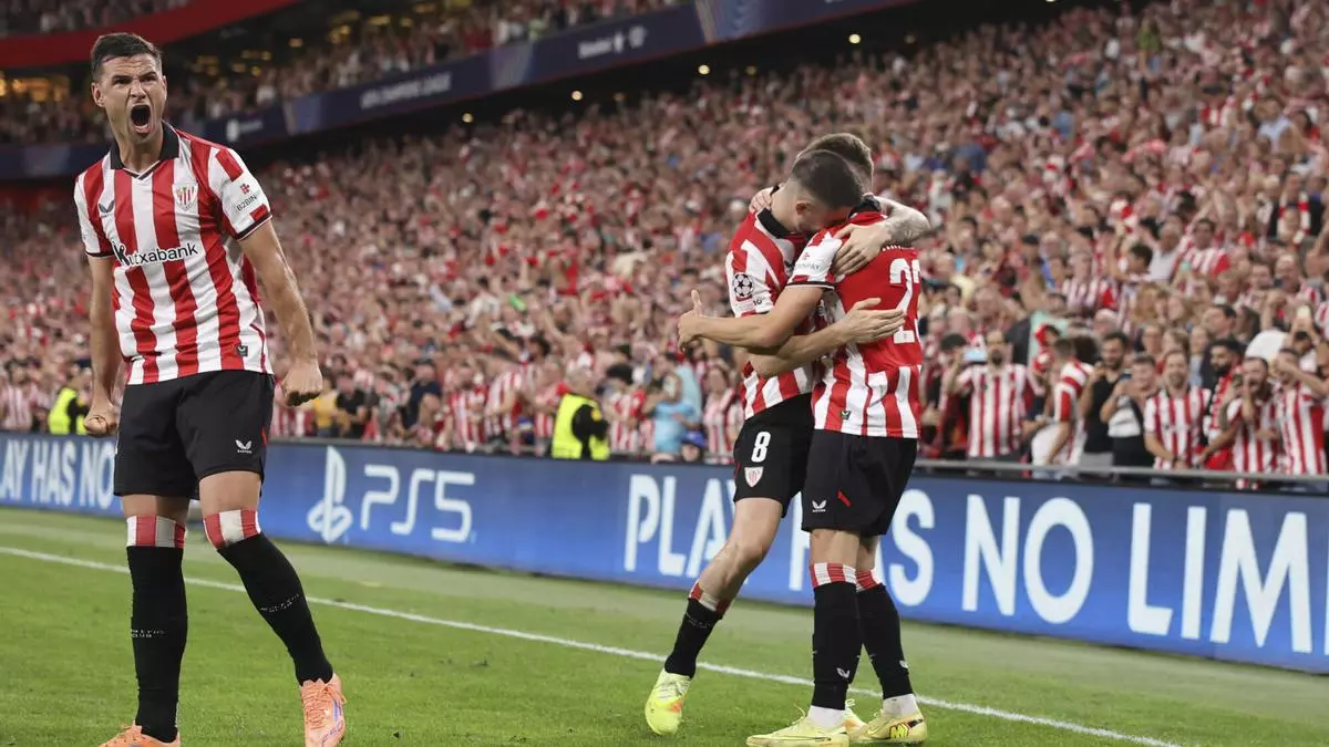 El Athletic remonta ante el Qarabag para sumar su primera victoria en Champions