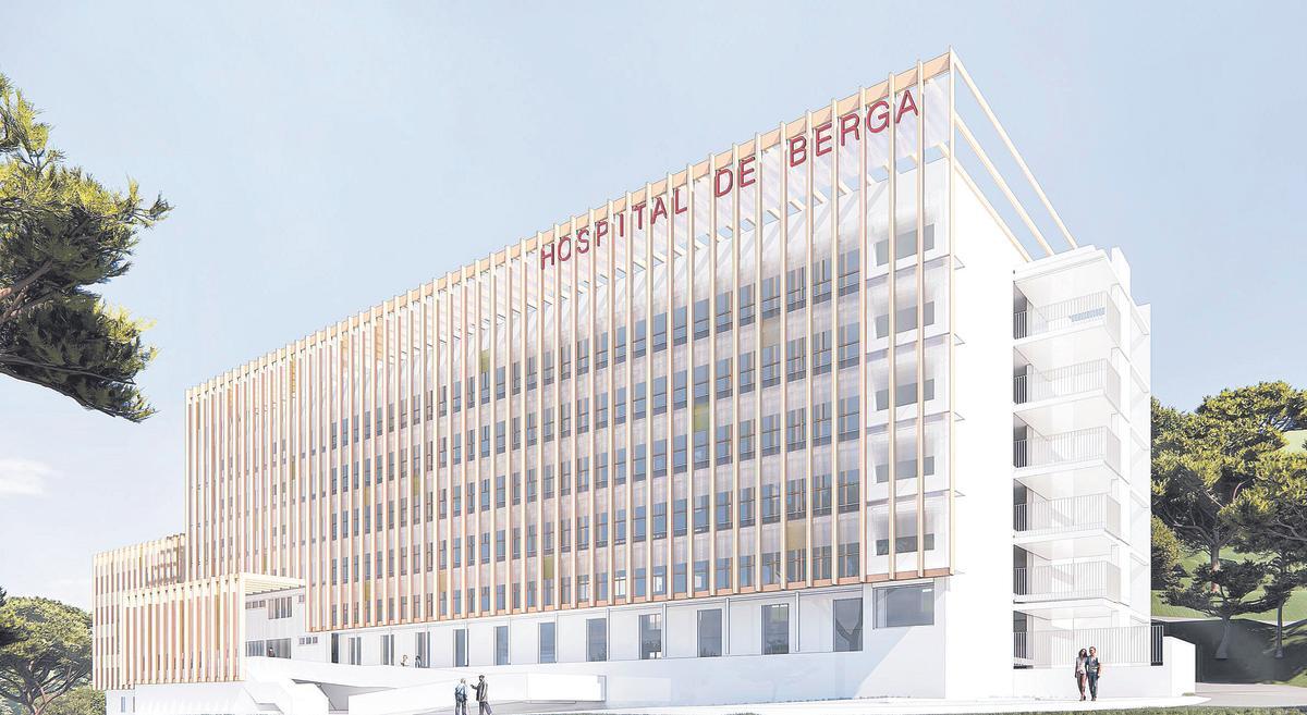 Simulació de com serà la nova façana de l’Hospital de Berga