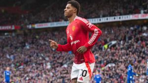 Marcus Rashford, en un partido con el Manchester United.