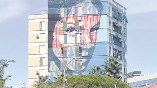 Un nuevo mural gigante acompañará a la chica de La Paz