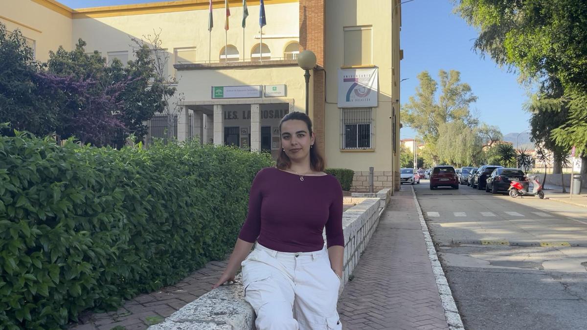 Estrella Carretero estudia un ciclo de edificación de Obra Civil en el IES La Rosaleda de Málaga.