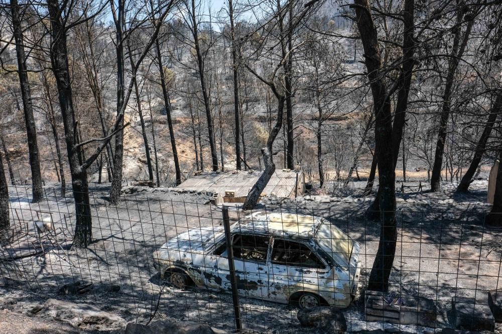 Así ha quedado la zona tras el incendio.