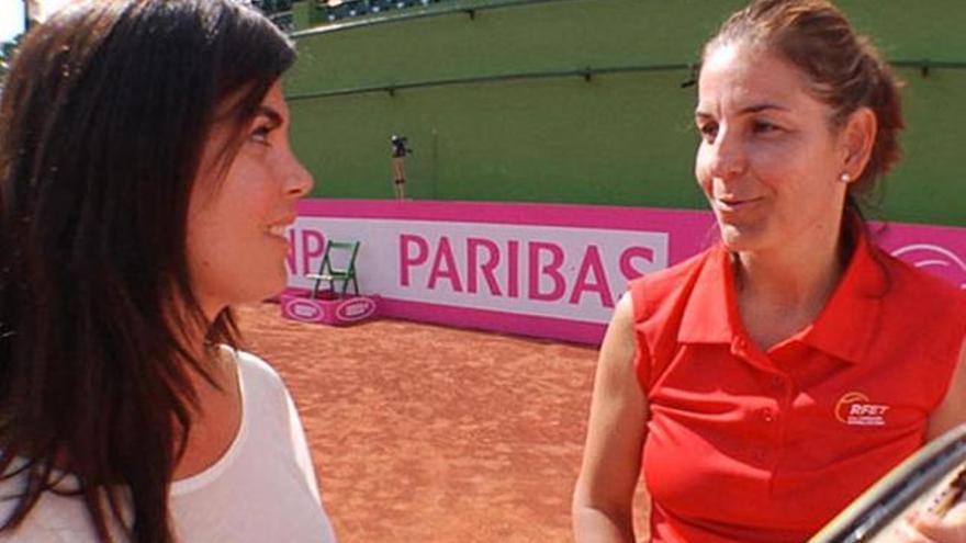 La tenista Arantxa Sánchez Vicario.