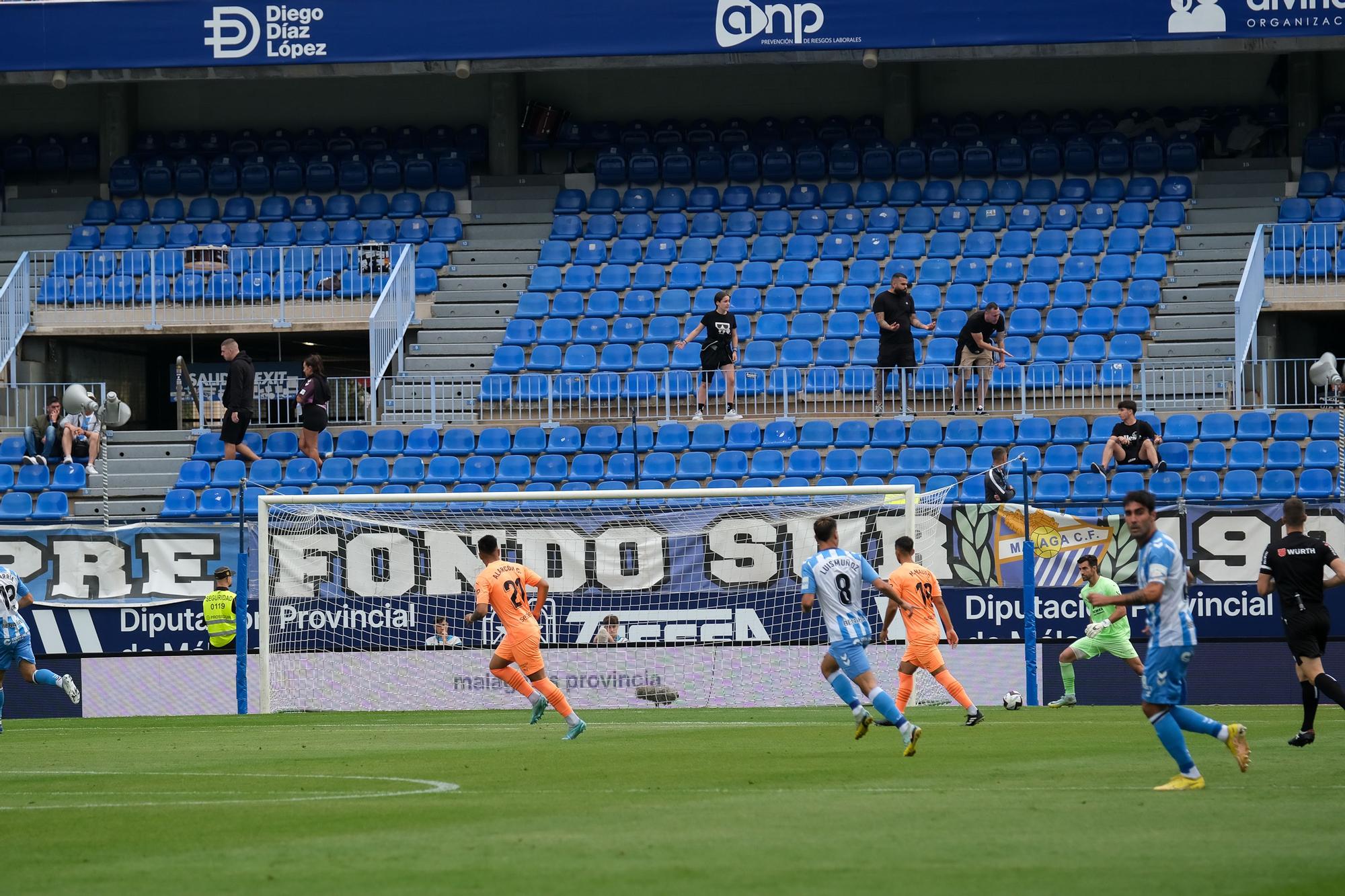 El Málaga CF - UD Ibiza, último partido de la Liga 22/23, en imágenes