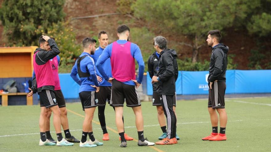 Imagen del entrenamiento del Marbella FC de esta semana.