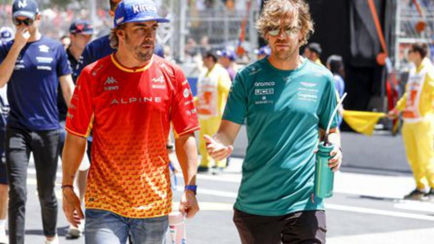 Alonso y Vettel, en Australia.  | EUROPA PRESS