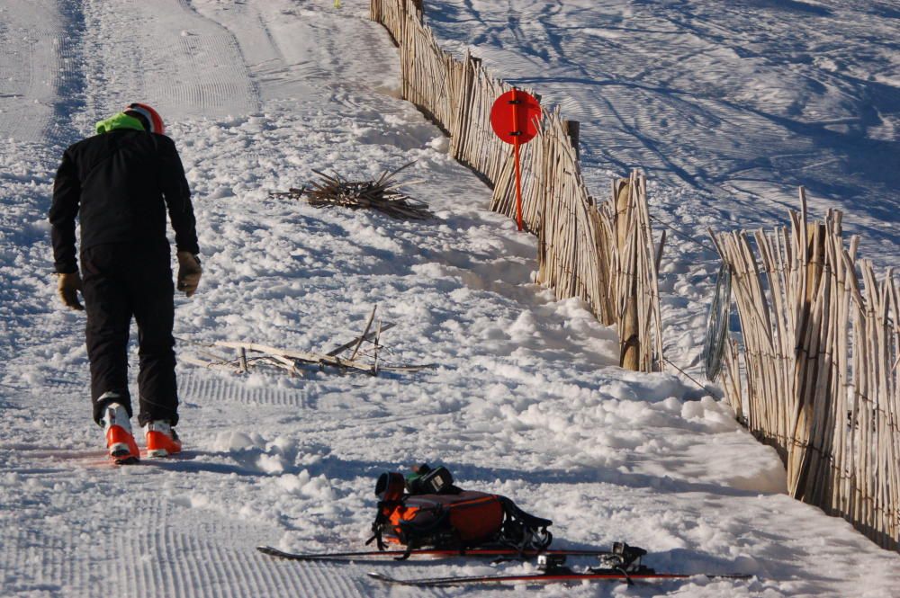 Lloc de l'accident del jove de Sils que va morir esquiant