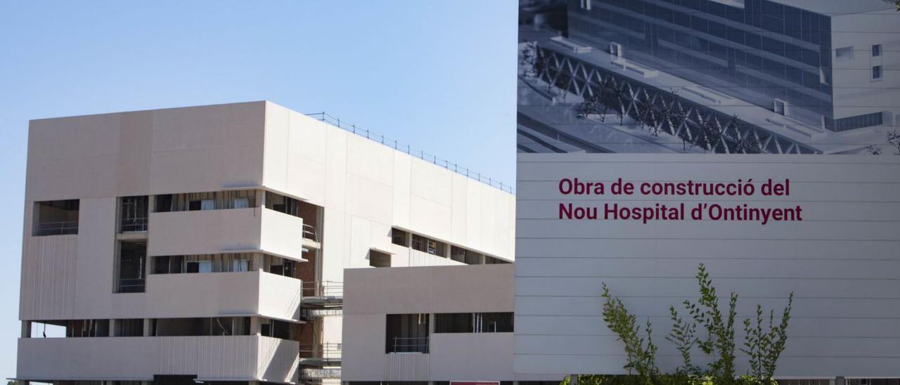 Las obras de construcción del nuevo hospital de Ontinyent.  | PERALES IBORRA