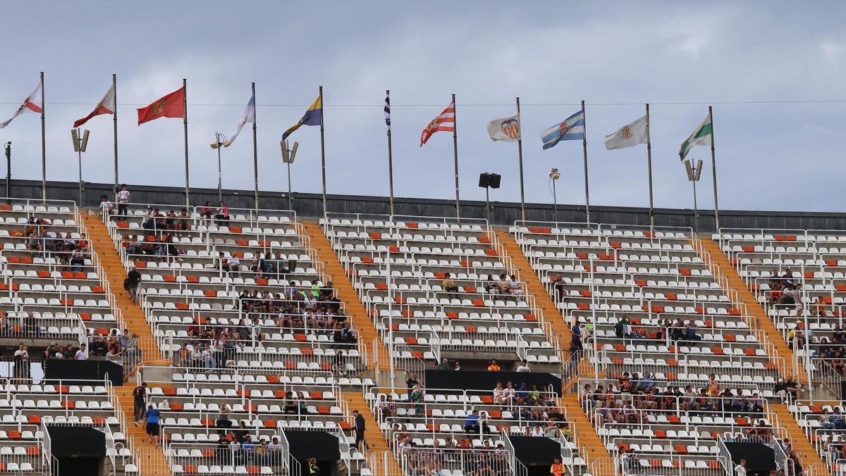 Parte alta del Gol Norte, que es el espacio de ocupará la torre de 29 alturas.